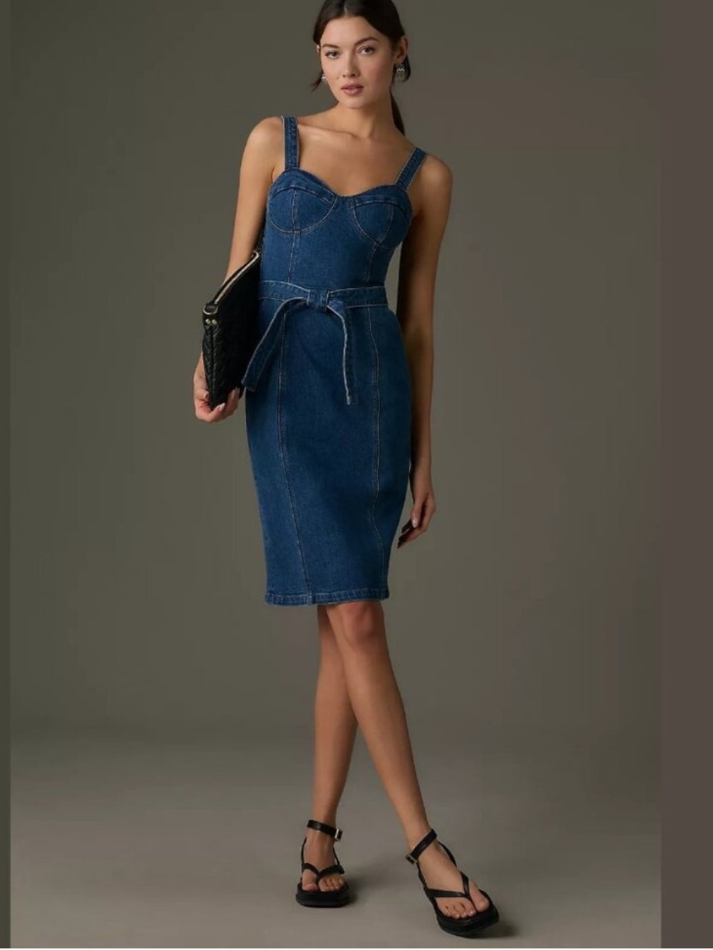 PAIGE Giulia Denim Mini Dress